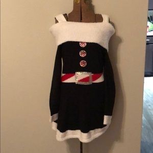 Holiday sweater dress